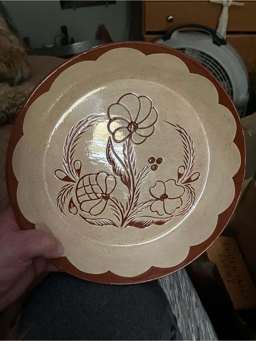 Handmade Shoofly Pie Plate - Picture 7 of 7